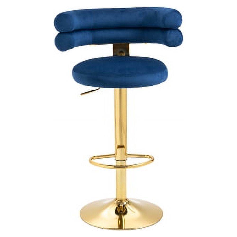 Counter Height Bar Stools, Velvet 360° Swivel Height Adjustable Bar