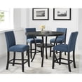 thumbnail image 1 of Counter Height Chairs | Beautify Kitchen and Dining | Linen-Cotton Upholstered | Dark Finish Hardwood, 1 of 2