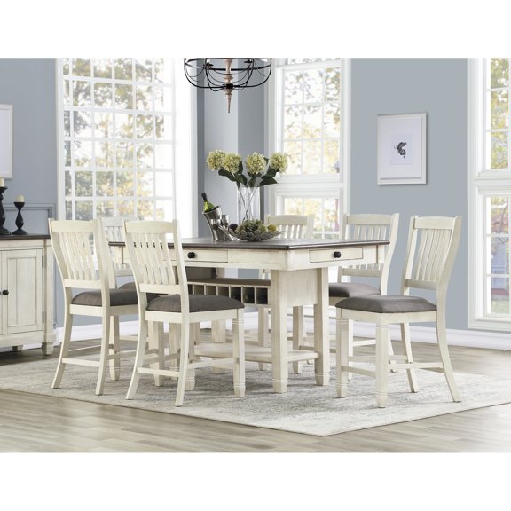 Counter Height Dining Set for the Dining Room | Used for Social Meals | Made of Wood and Veneer | Solves Space Utilization and Style Concerns
