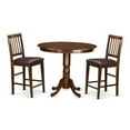 thumbnail image 1 of Counter Height Dining Table & 2 Chairs, Mahogany, 1 of 1