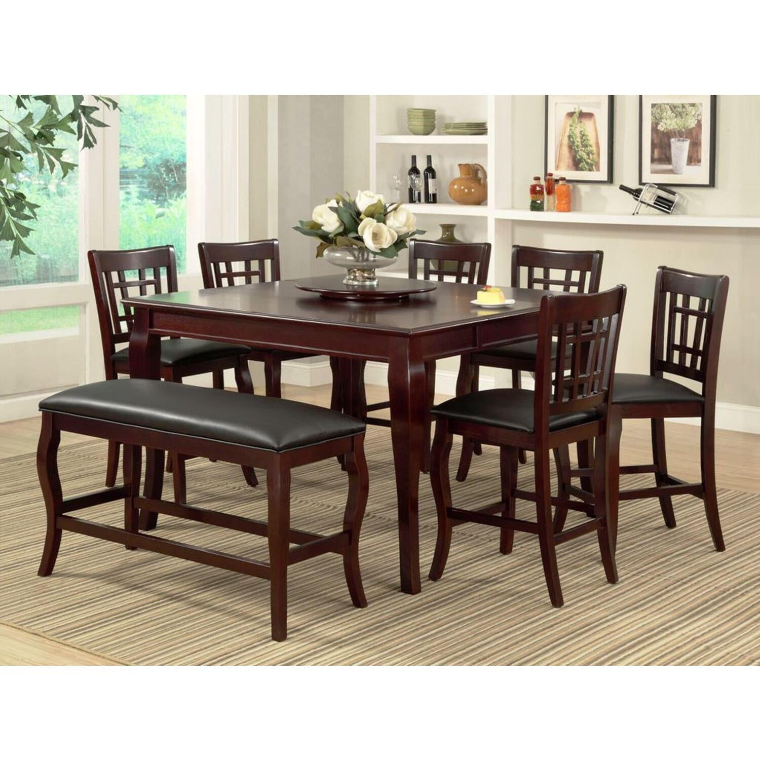 Milton Green Stars Burgos Counter Height Table-Finish:Cherry - Walmart.com