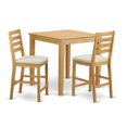 thumbnail image 1 of Counter Height Pub Set - Table & 2 Chairs, Oak, 1 of 1