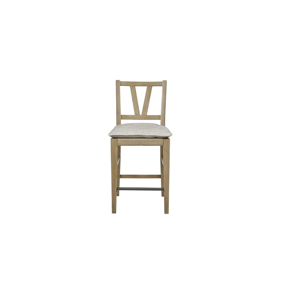 Counter Height Slat Back Chair - Cashew (Set of 2)