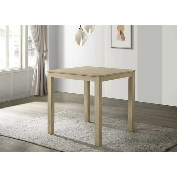 Counter Height Square Wooden Table | Fits 4 in Dining Space | Solid Wood Design | Overcomes Furniture Fragility