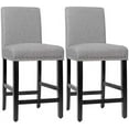 Counter Height Stools Set 25\u2019\u2019 Upholstered Fabric Pub Stools