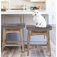 Counter Height Stools Set of 4 Farmhouse Barstools with Upholstered