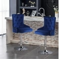 Counter Height Stools with 16" Height Back Adjustable Velvet Stools