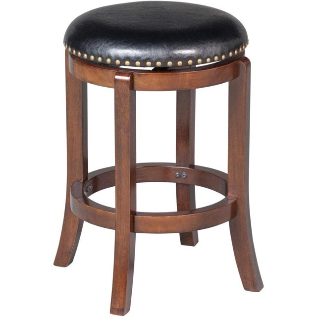 Counter Height Swivel Stool, 24Inch, Cappuccino