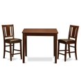 thumbnail image 1 of Counter Height Table & 2 Chairs, Mahogany, 1 of 1