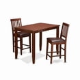 thumbnail image 1 of Counter Height Table & 2 Kitchen Chairs, Mahogany, 1 of 1