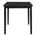 thumbnail image 1 of Counter Height Table, Square Dining Table, Kitchen Bar Table, Black Wood Dining Table for 4, Black, 1 of 5