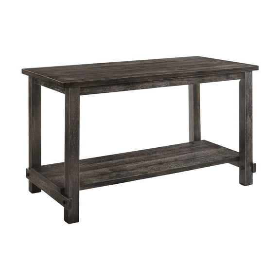 Counter Height Table with Oak Veneer Finish / Refined Look for Any Space