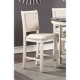 thumbnail image 1 of Counter Height, Textured Beige Seats | Dining Room Decoration, 2 - Chair Wood Set, 1 of 5