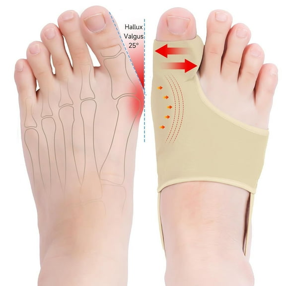 Bunion Corrector for Women/Man Big Toe Straightener Bunion Corrector, Relief splints Reduce Pain and Correct Toe Alignment, Brace Day/Night, fit for R/L,Washable(Black 2-Pack)