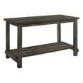 thumbnail image 1 of Counter Height Wooden Dining Table with Open Bottom Shelf Gray - Saltoro Sherpi, 1 of 4