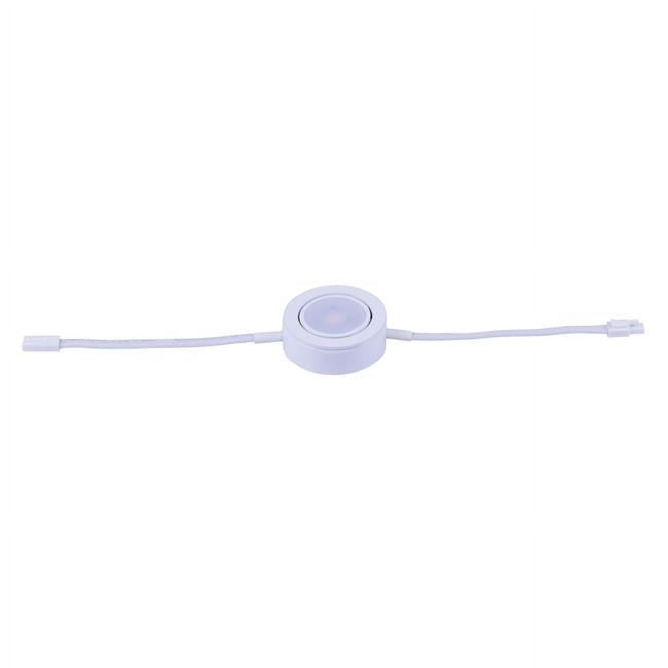 White Aluminum Dimmable LED Under Cabinet Puck Light