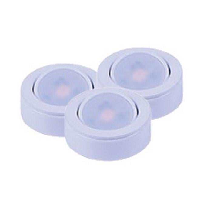 Counter Max MX-LD-AC LED Puck 3000K Light, White