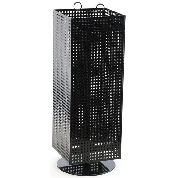Counter Pegboard Spinner Rack, Magnetic, 28"H (Black Steel) (MD4PCTBK)