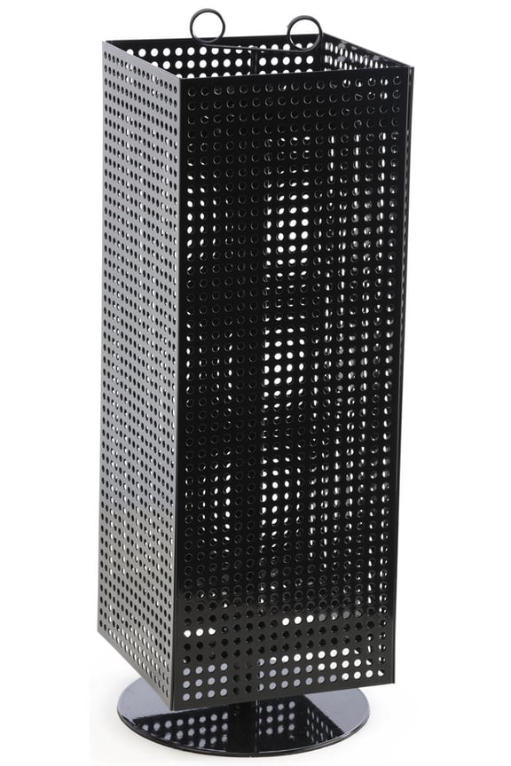 Counter Pegboard Spinner Rack, Magnetic, 28"H (Black Steel) (MD4PCTBK)