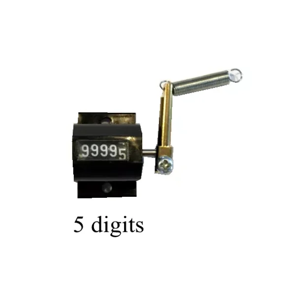 Counter, Ratchet Counter, 5 Digits, Handle W/Spring, Right Hand Top Going