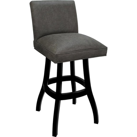 Counter Solid Wood Stool Sommerville 26" Seat - NW-Elk Charcoal - Black