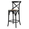 thumbnail image 1 of Counter Stool Chair, Black, Wood, Bar Pub Cafe Bistro Dining Kitchen Hospitality Restaurant, Modern Contemporary HB33938, 1 of 11