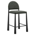 thumbnail image 1 of Counter Stool Chair, Gray, Fabric, Metal, Bar Pub Cafe Bistro Dining Kitchen Hospitality Restaurant, Modern Contemporary, HB37835, 1 of 10