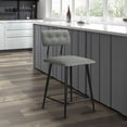 thumbnail image 1 of Counter Stool Polyester - Grey, 1 of 5