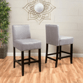 thumbnail image 1 of Counter Stool (Set of 2) Light Grey Stylish and Comfortable Stools for Kitchen or Dining Room, 1 of 10