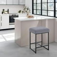 Counter Stools Modern Upholstered Metal Counter Height Stools with