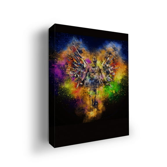 Counter Strike Canvas Wall Art by Mavis Print- 12x16 inches Video Game Wall Decor | HD Printed & Wooden framed wall art | Modern Wall Decor for Gift | Made in USA