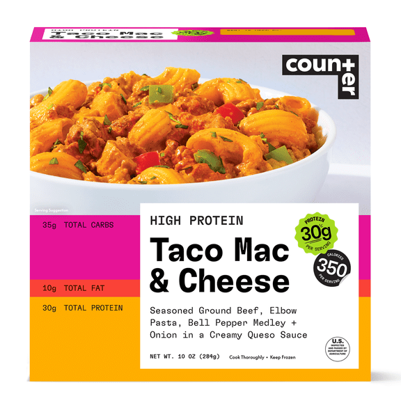 Counter Taco Mac & Cheese Bowl, 10 oz (Frozen)