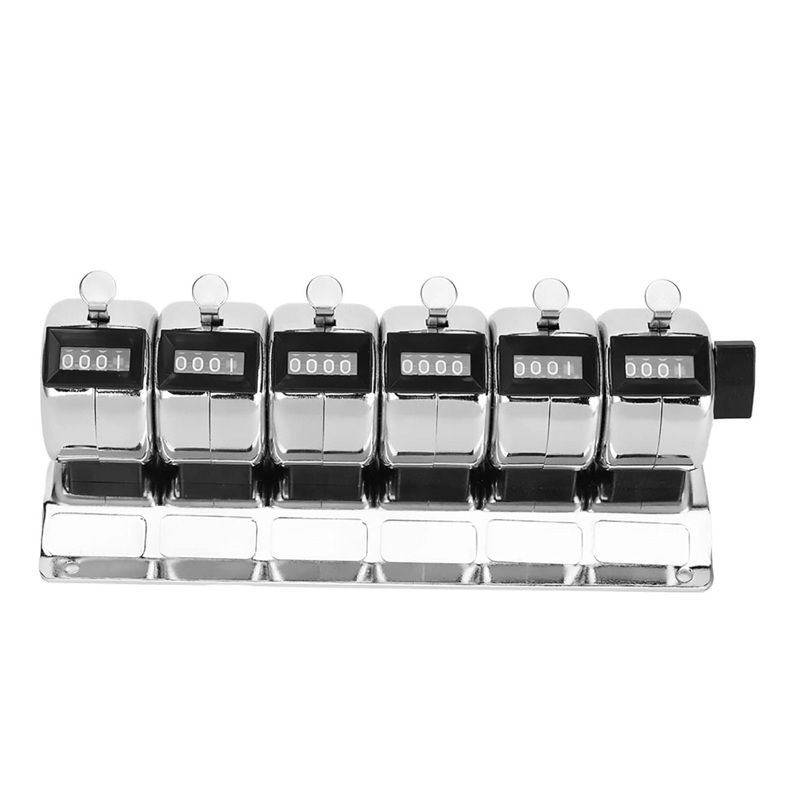 Counter Tally,Mechanical Counter Metal Manual Clicker 4‑Digit Conjoined ...