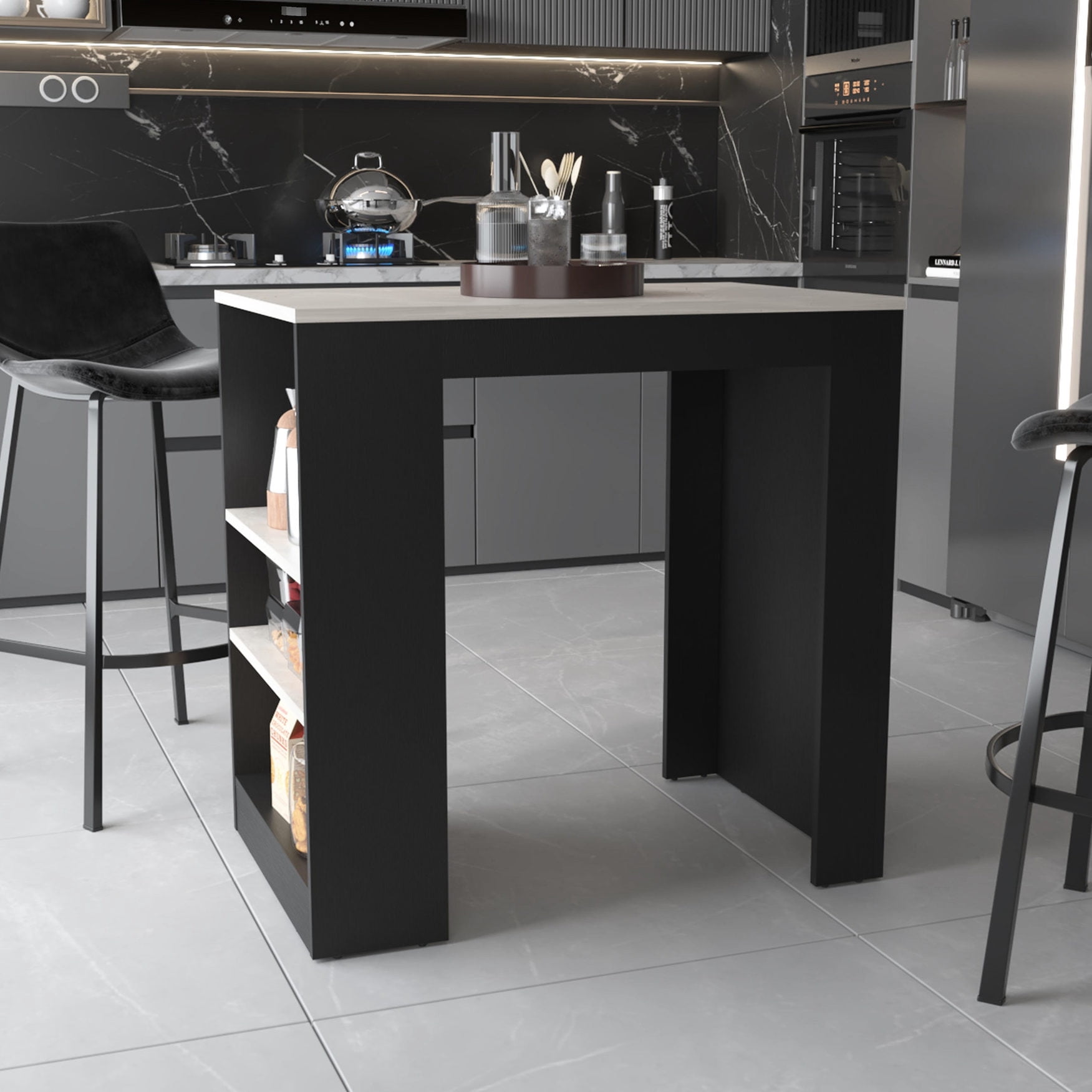 Kitchn Counter Table Counter-height Table Kitchen Island - Multiple Uses for Kitchen Work ...