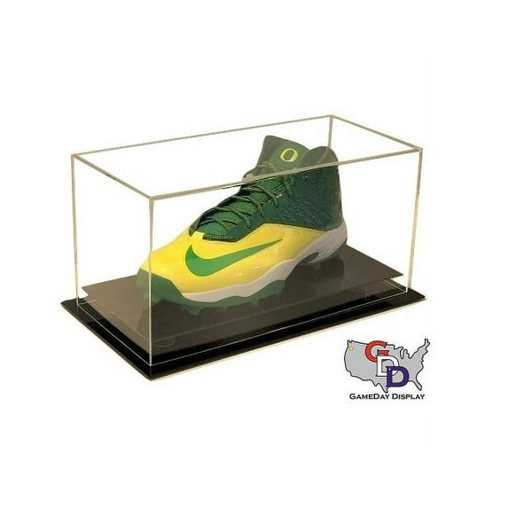 Counter or Desk Top Large Shoe Display Case by GameDay Display Size 17 and Under