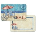 thumbnail image 1 of CounterArt 4 Reversible Washable Plastic Placemats, Seas The Day, 1 of 1