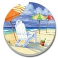 thumbnail image 1 of CounterArt Absorbent Stone Beach Umbrellas Car Coaster (Set of 2), 1 of 2