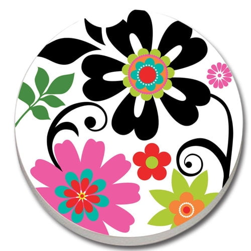 CounterArt Absorbent Stone Metro Bold Car Coaster (Set of 2)