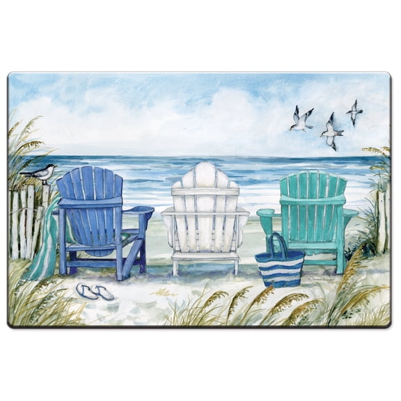 Highland Home Adirondack Beach Chairs Comfort Floor Mat 30" by 20"