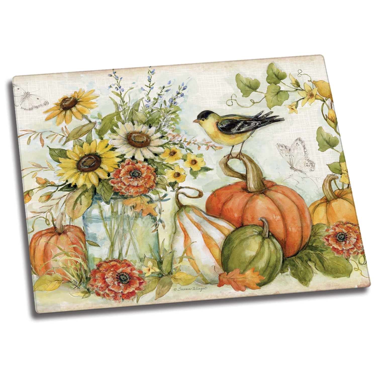 CounterArt Autumn in the Air 3mm Tempered Glass Cutting Board
