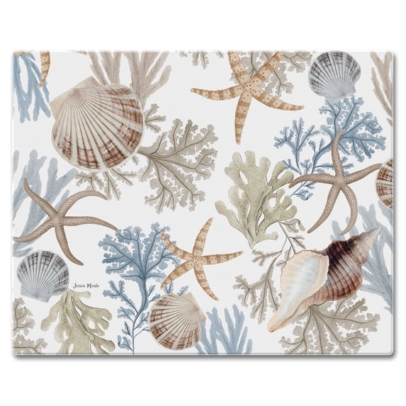 CounterArt Beyond The Shore 3mm Tempered Glass Cutting Board