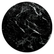 CounterArt Black Marble Design Lazy Susan Turntable 13 Round