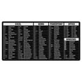 thumbnail image 1 of CounterArt Black & White Large Waterproof Desk Protector with Office Windows Function Cheat Sheet 32” x 16”, 1 of 6