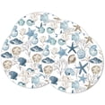 thumbnail image 1 of CounterArt "Blue Escape" 4-Pack Reversible Round Tabletop Placemats, 1 of 8