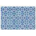 thumbnail image 1 of CounterArt "Blue Medallion" 30” x 20” Decorative Vinyl Comfort Floor Mat, 1 of 7