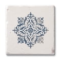 thumbnail image 1 of CounterArt Blue Medallion Natural Absorbent Shell Stone Coaster 4-Pack, 1 of 7