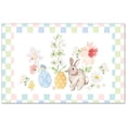 thumbnail image 1 of CounterArt "Bunny Checkerboard" 24-Sheet Reusable Premium Paper Placemats, 1 of 6