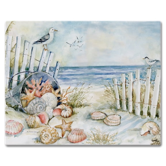 CounterArt Coast Sanctuary 3mm Tempered Glass Cutting Board