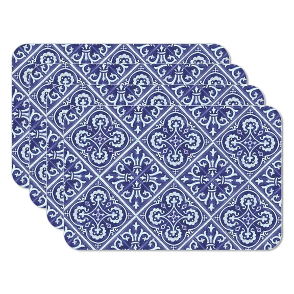 CounterArt Daffodil Retreat 4-Pack Reversible Plastic Tabletop Placemats