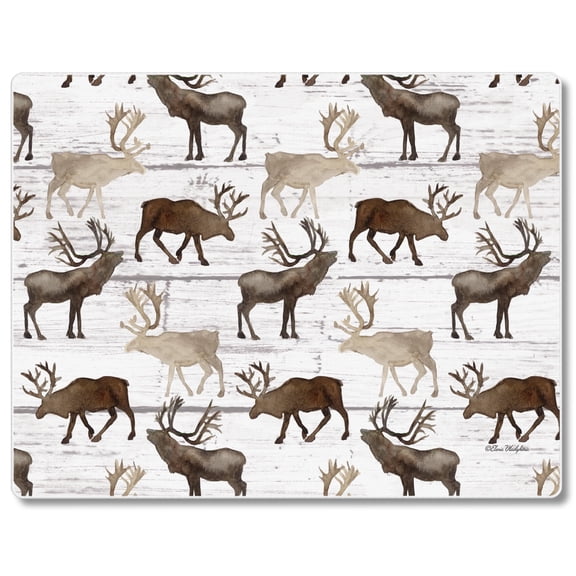 CounterArt Deer Pattern Tempered Glass Cutting Board